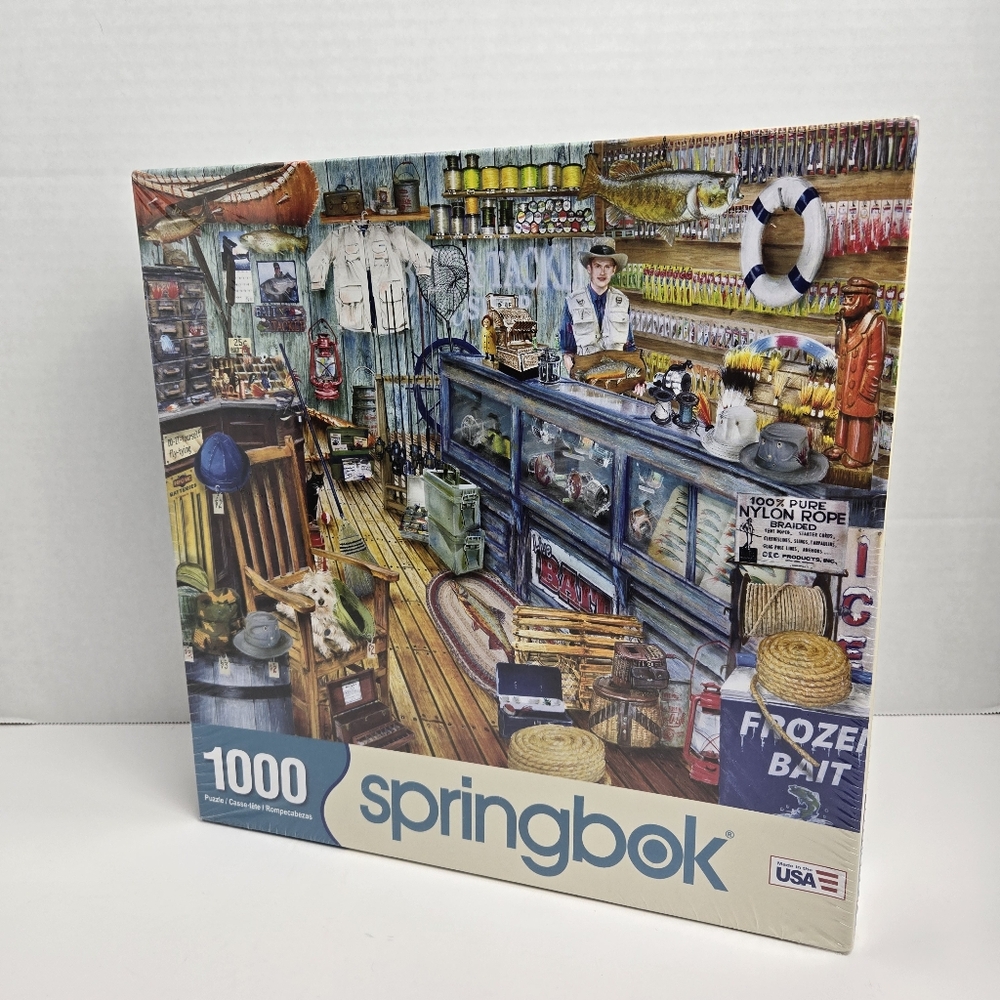 Springbok Bait Shop 1000 Piece Jigsaw Puzzle New